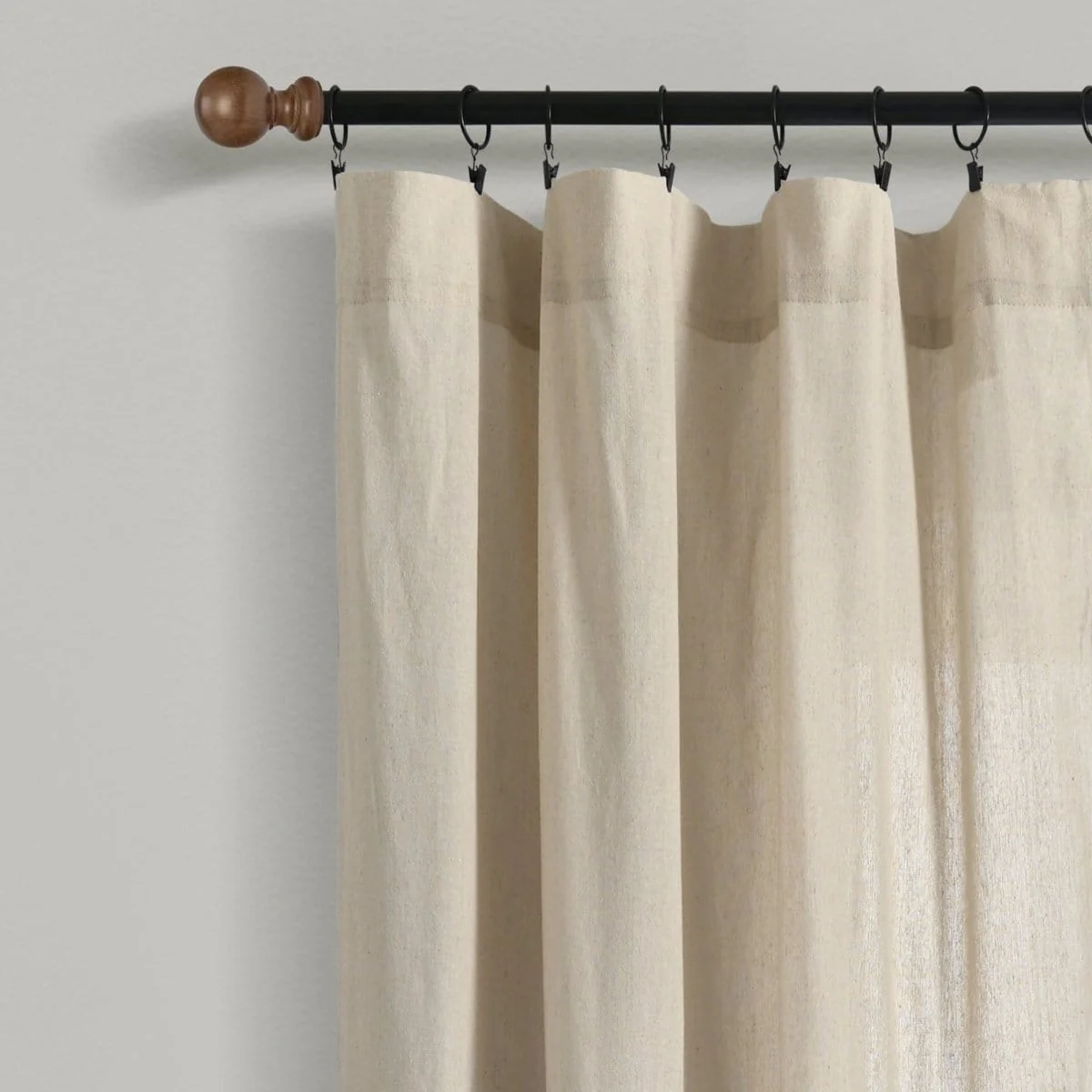 Linen Button Botanical Garden Window Curtain Panel - Image 8