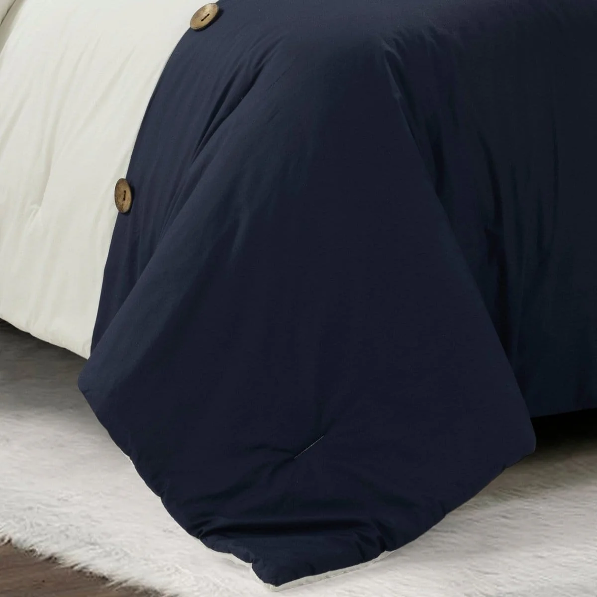 Linen Button Comforter 5 Piece Set - Image 26