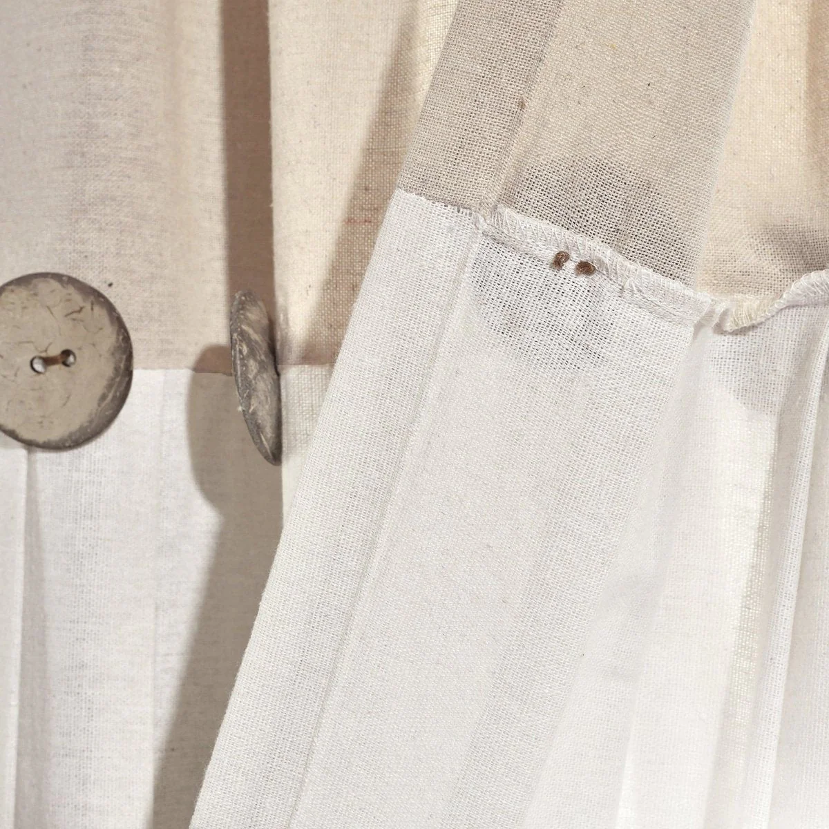 Linen Button Kitchen Window Tiers Set - Image 13