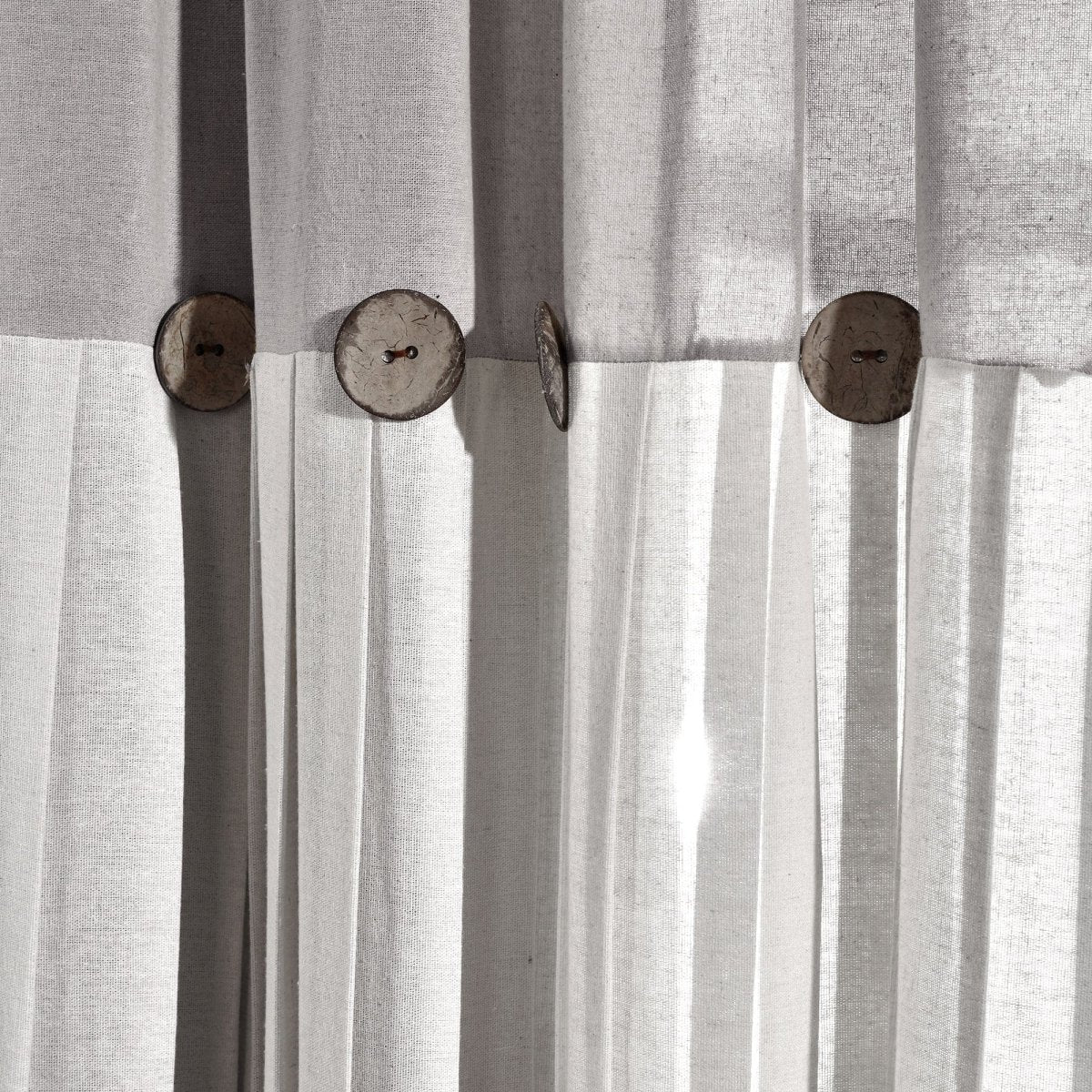 Linen Button Kitchen Window Tiers Set - Image 22