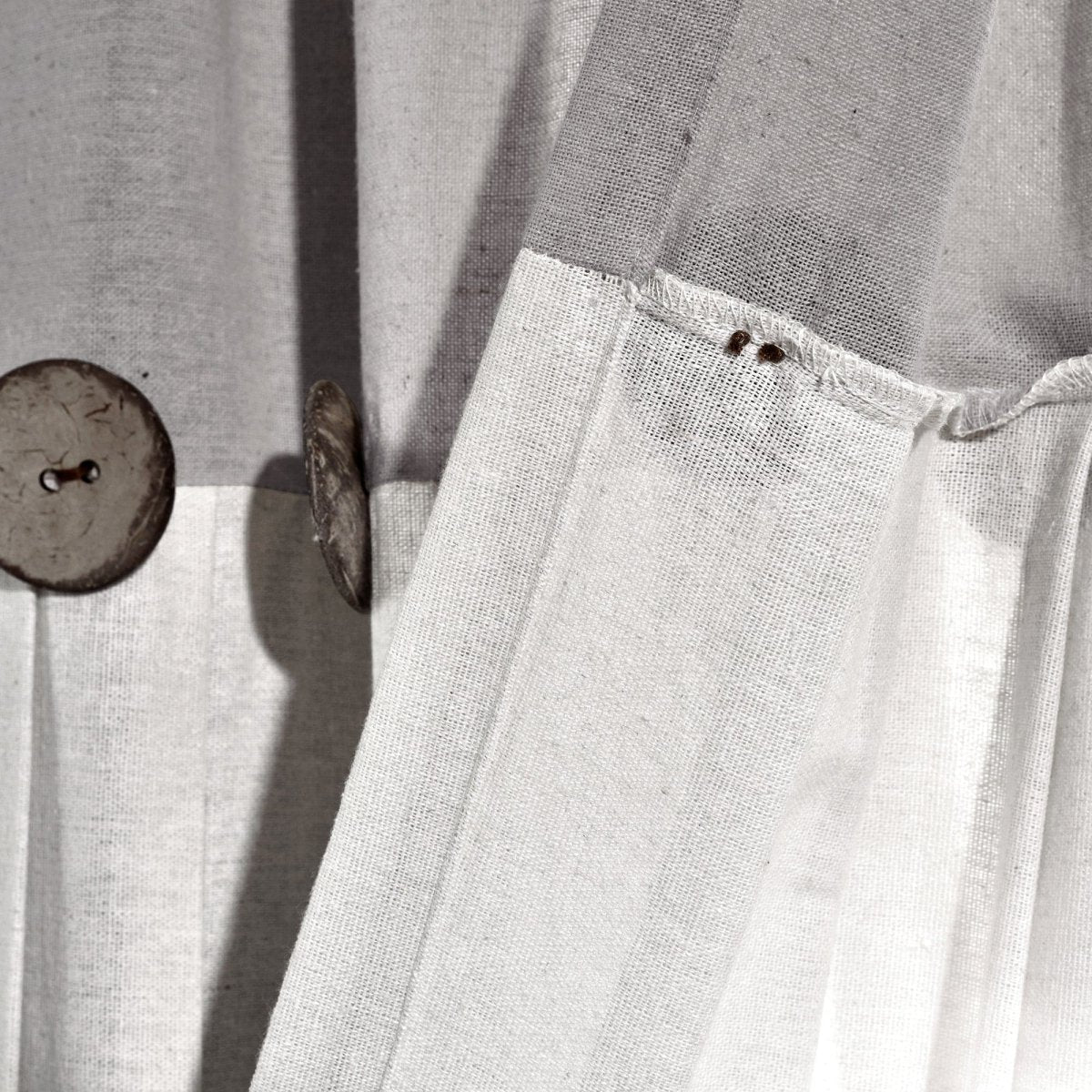 Linen Button Kitchen Window Tiers Set - Image 28