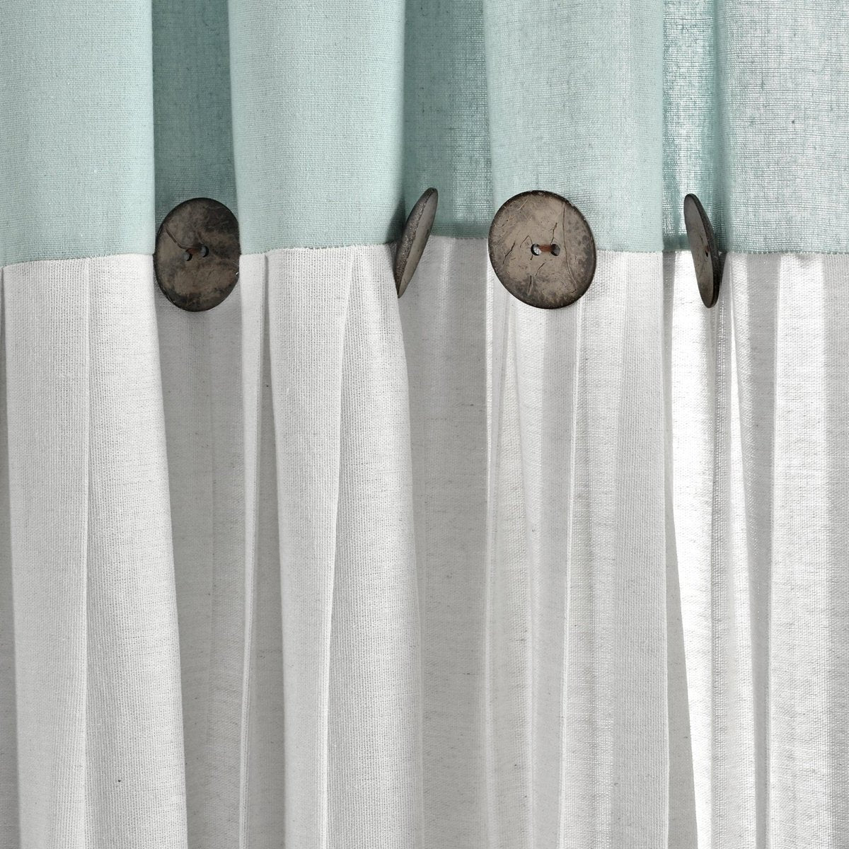 Linen Button Kitchen Window Tiers Set - Image 34