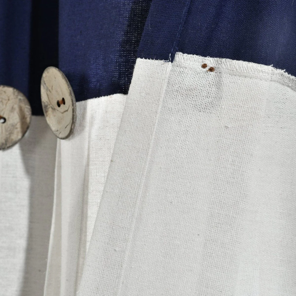 Linen Button Kitchen Window Tiers Set - Image 44