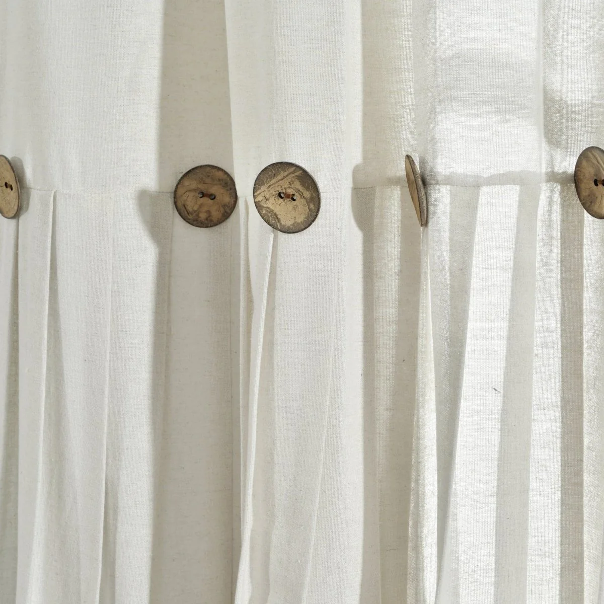 Linen Button Kitchen Window Tiers Set - Image 54