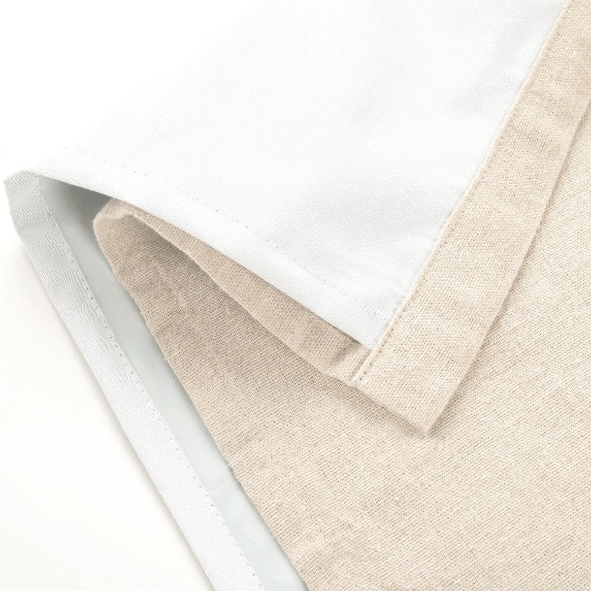 Linen Button Lined 100% Blackout Window Curtain Panel - Image 15
