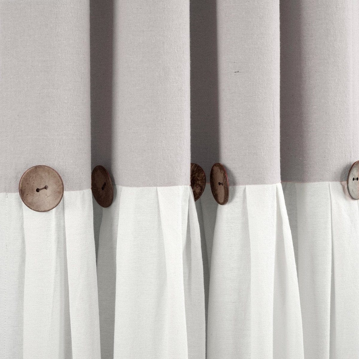 Linen Button Lined 100% Blackout Window Curtain Panel - Image 18