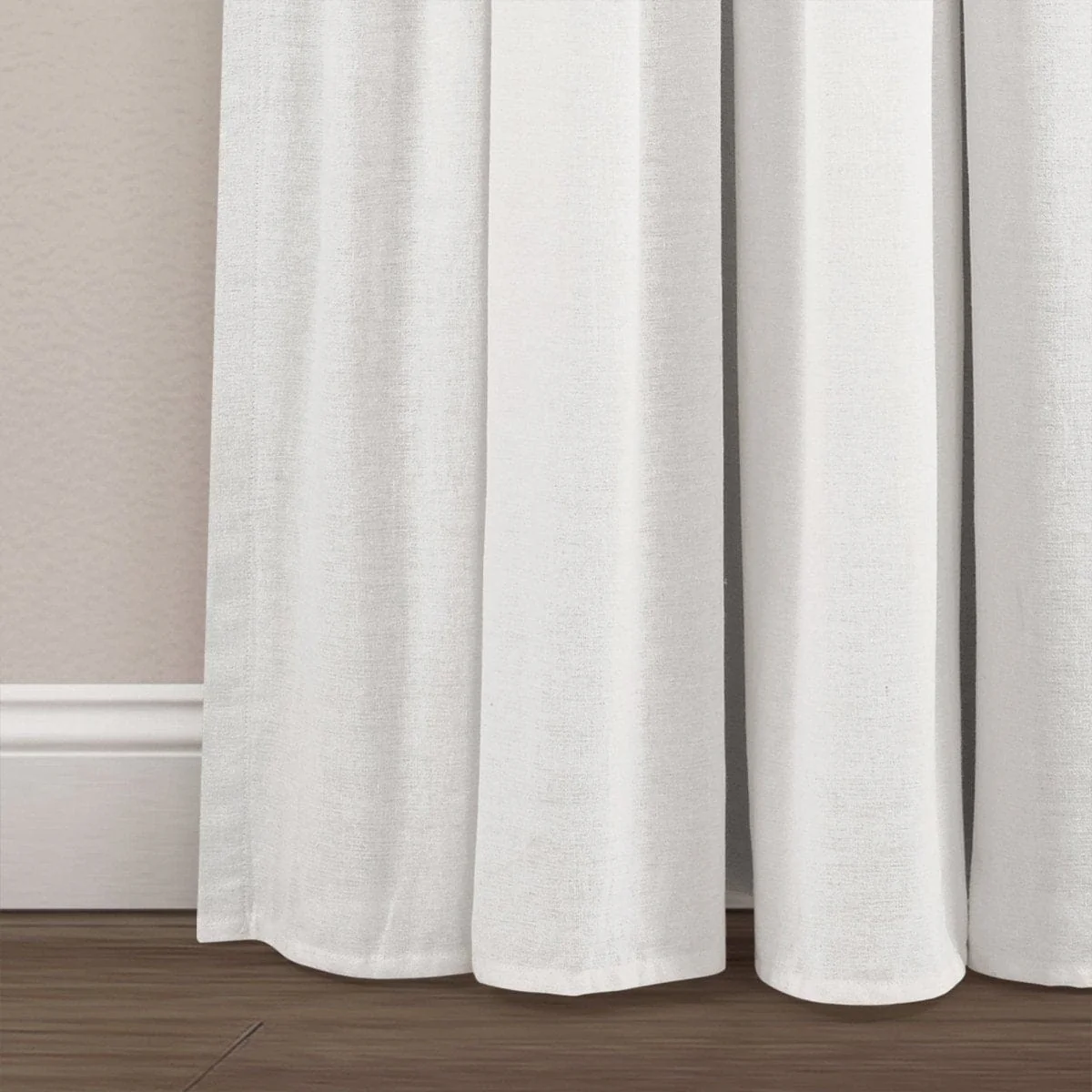 Linen Button Lined 100% Blackout Window Curtain Panel - Image 19