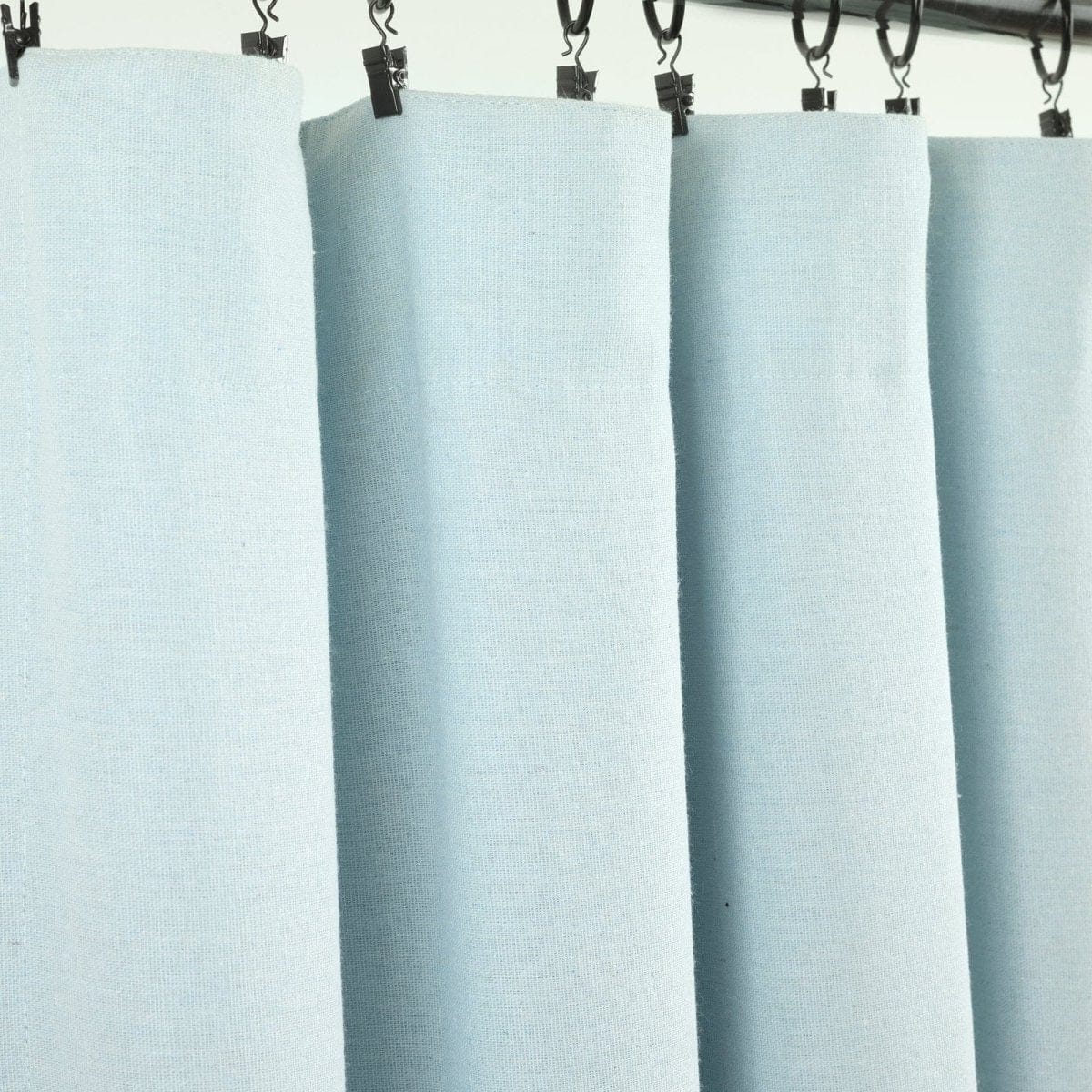 Linen Button Lined 100% Blackout Window Curtain Panel - Image 24