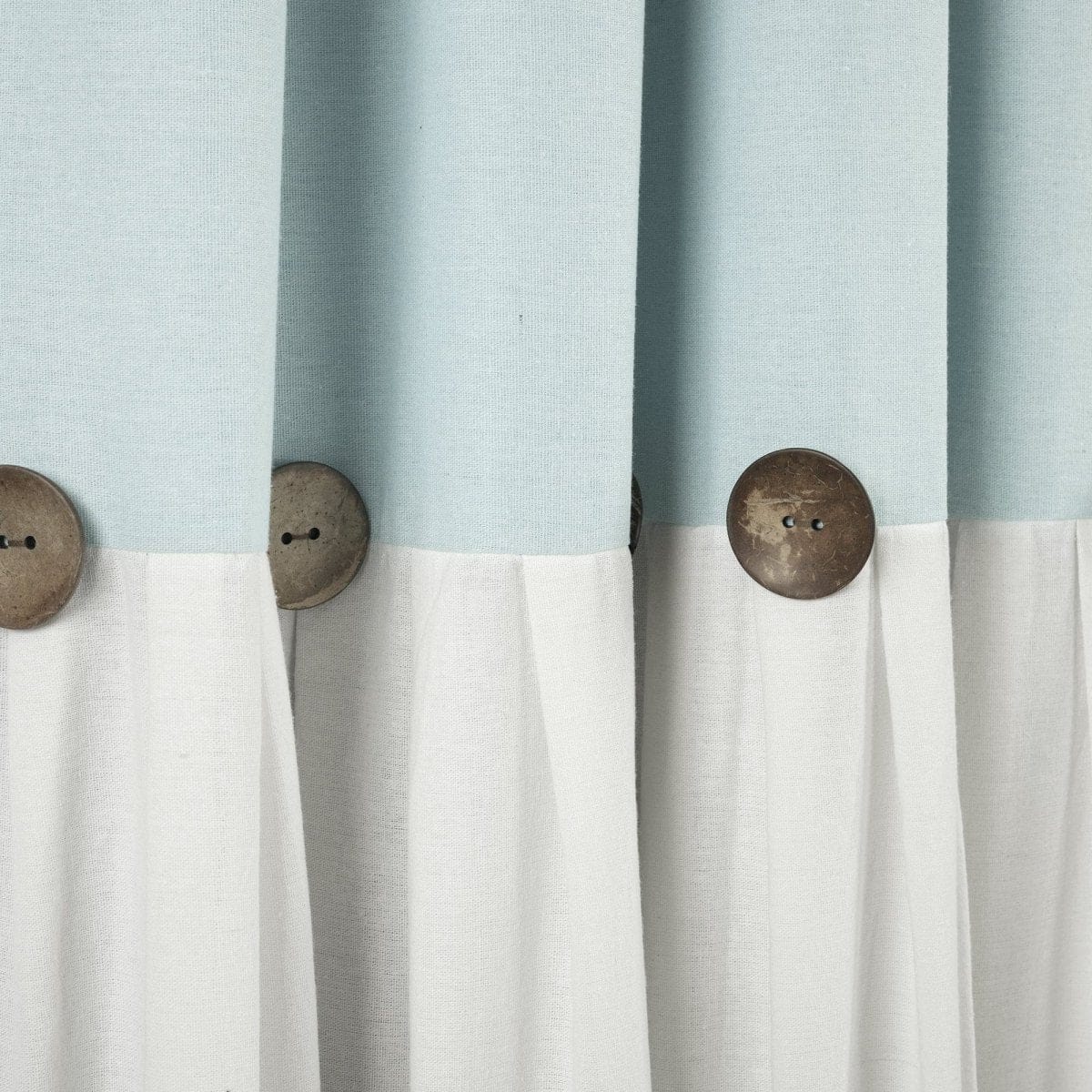 Linen Button Lined 100% Blackout Window Curtain Panel - Image 25