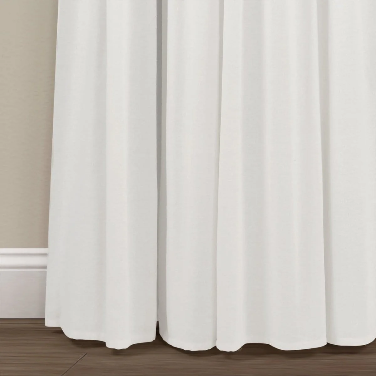 Linen Button Lined 100% Blackout Window Curtain Panel - Image 26