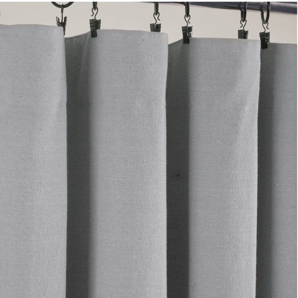Linen Button Lined 100% Blackout Window Curtain Panel - Image 31