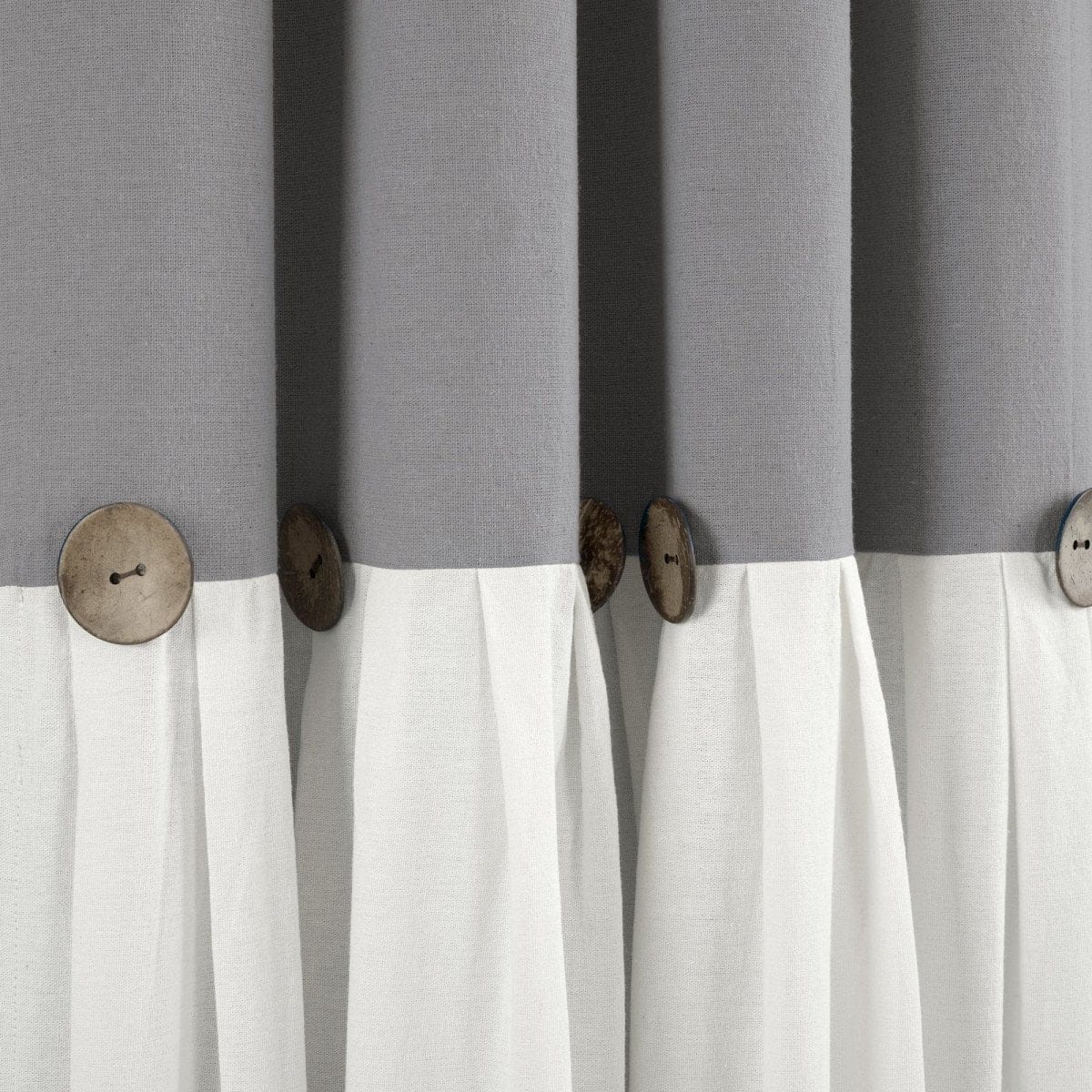 Linen Button Lined 100% Blackout Window Curtain Panel - Image 32