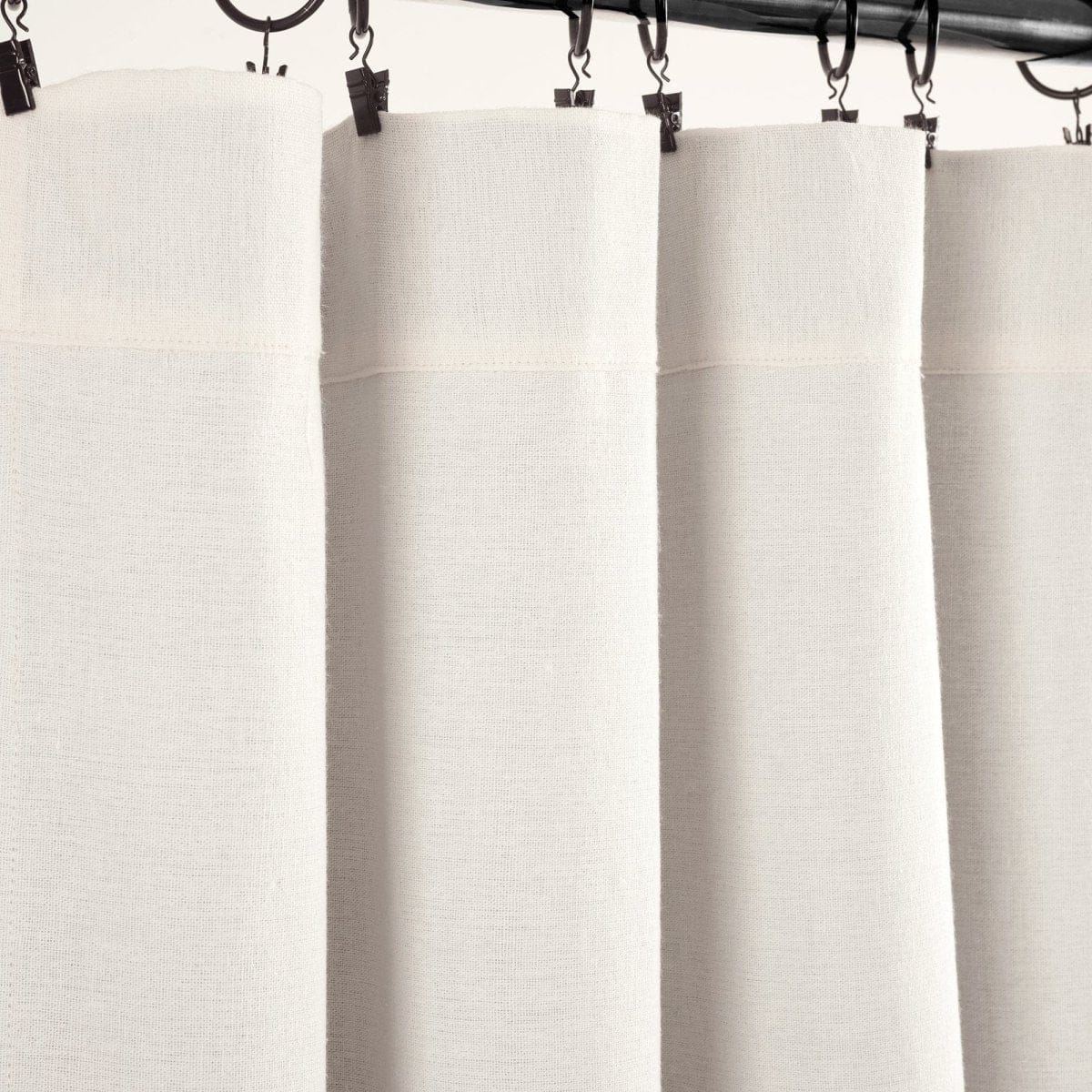 Linen Button Lined 100% Blackout Window Curtain Panel - Image 38