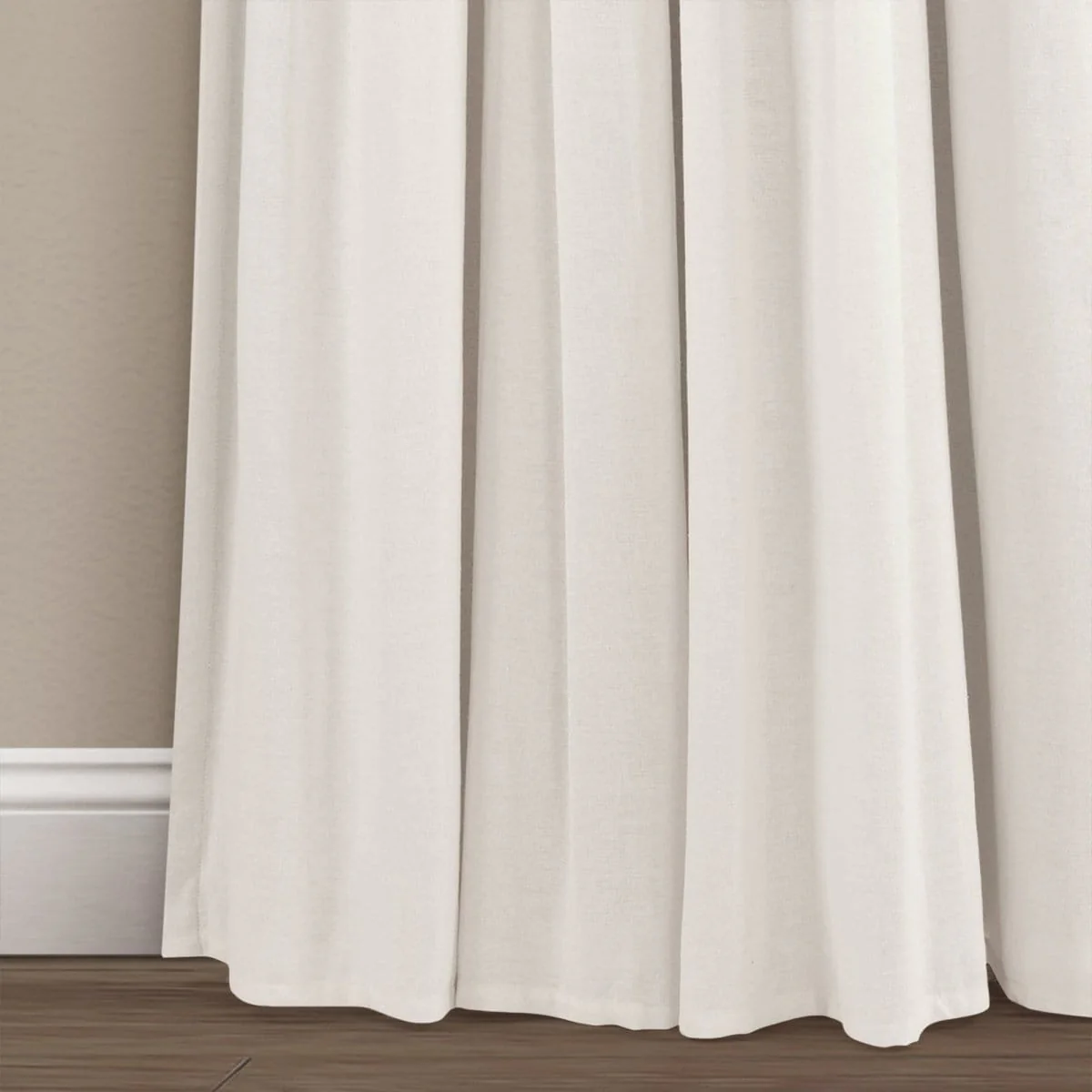 Linen Button Lined 100% Blackout Window Curtain Panel - Image 40
