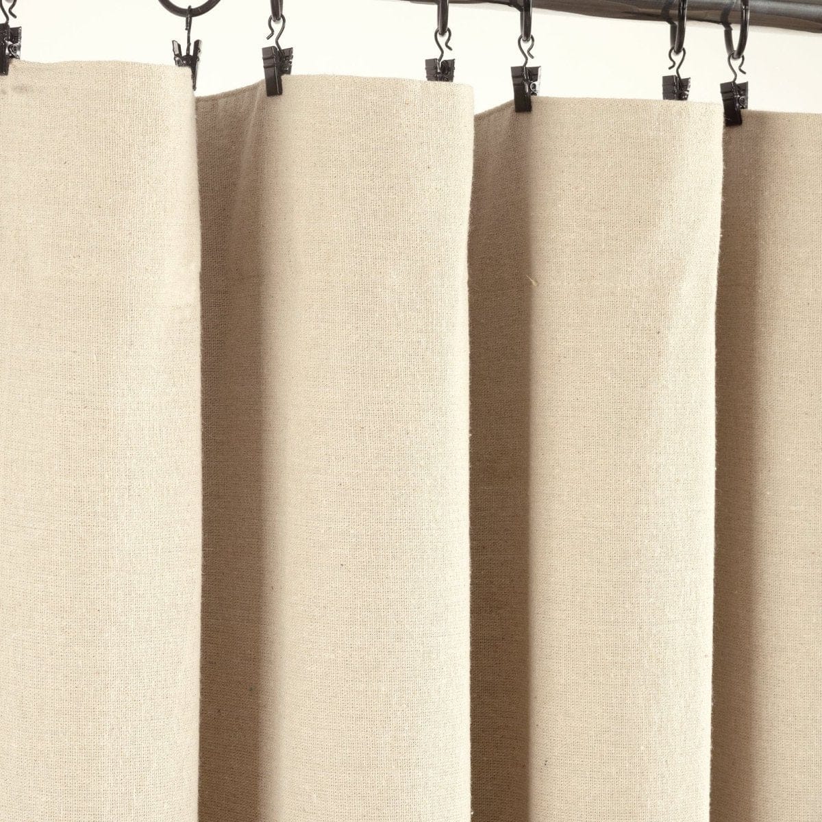 Linen Button Lined 100% Blackout Window Curtain Panel - Image 45
