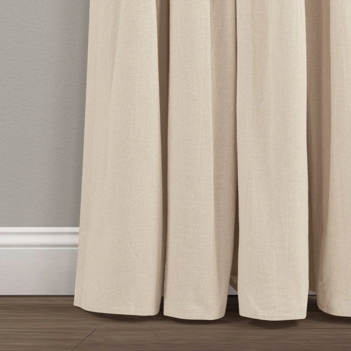 Linen Button Lined 100% Blackout Window Curtain Panel - Image 47