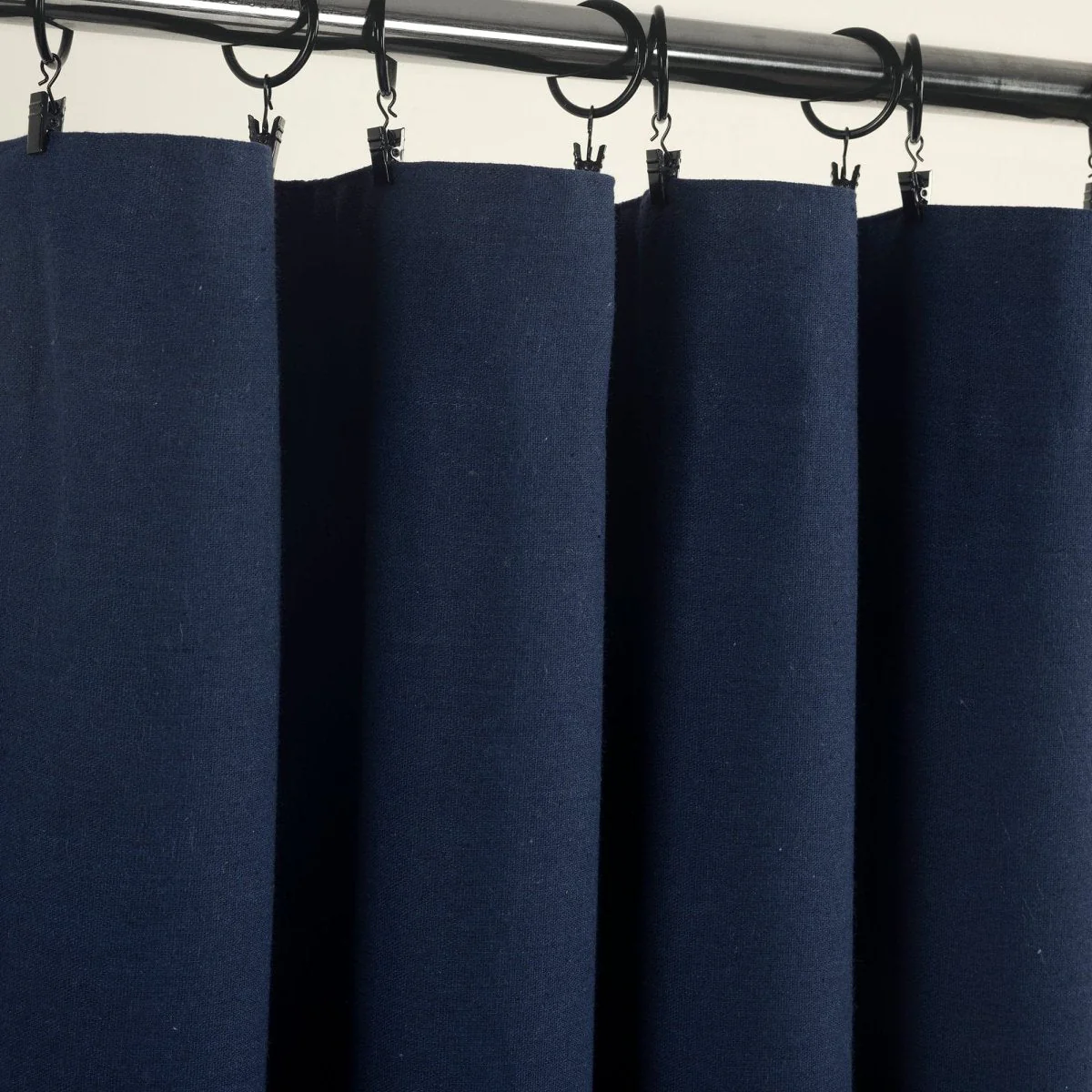 Linen Button Lined 100% Blackout Window Curtain Panel - Image 52
