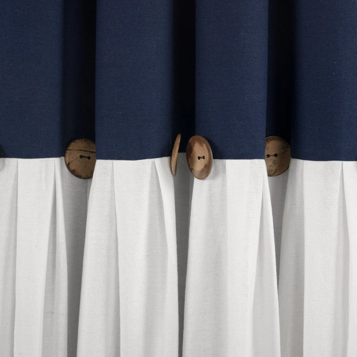 Linen Button Lined 100% Blackout Window Curtain Panel - Image 53