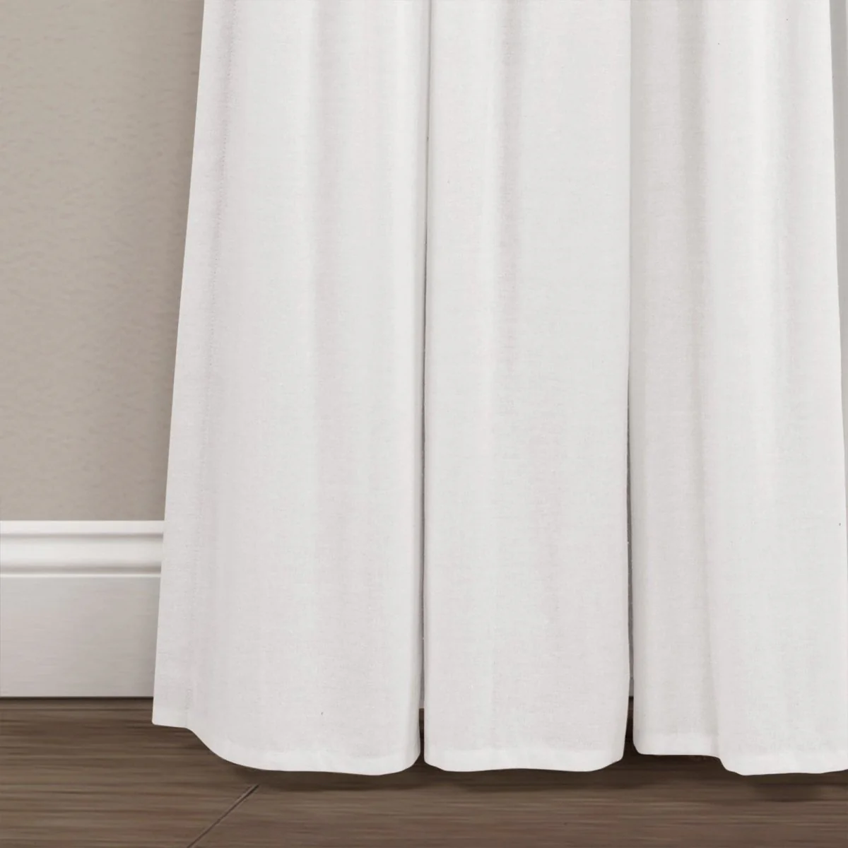 Linen Button Lined 100% Blackout Window Curtain Panel - Image 54