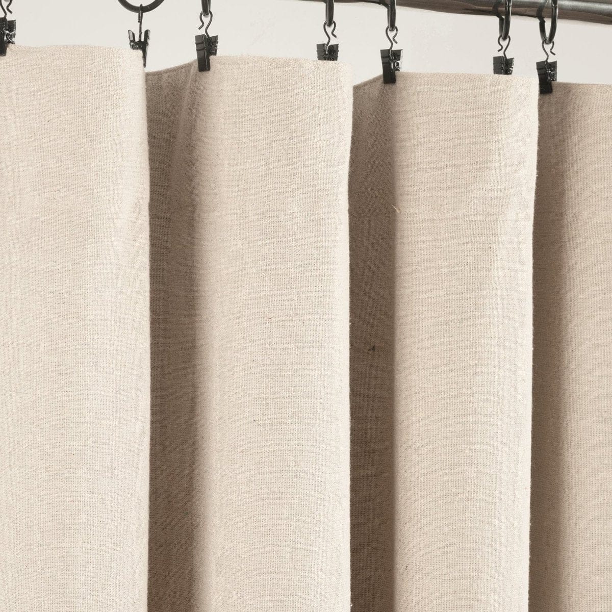 Linen Button Lined 100% Blackout Window Curtain Panel - Image 9