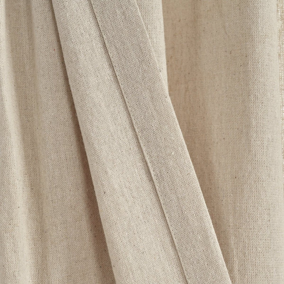 Linen Button Pinched Pleat Window Curtain Panel - Image 12