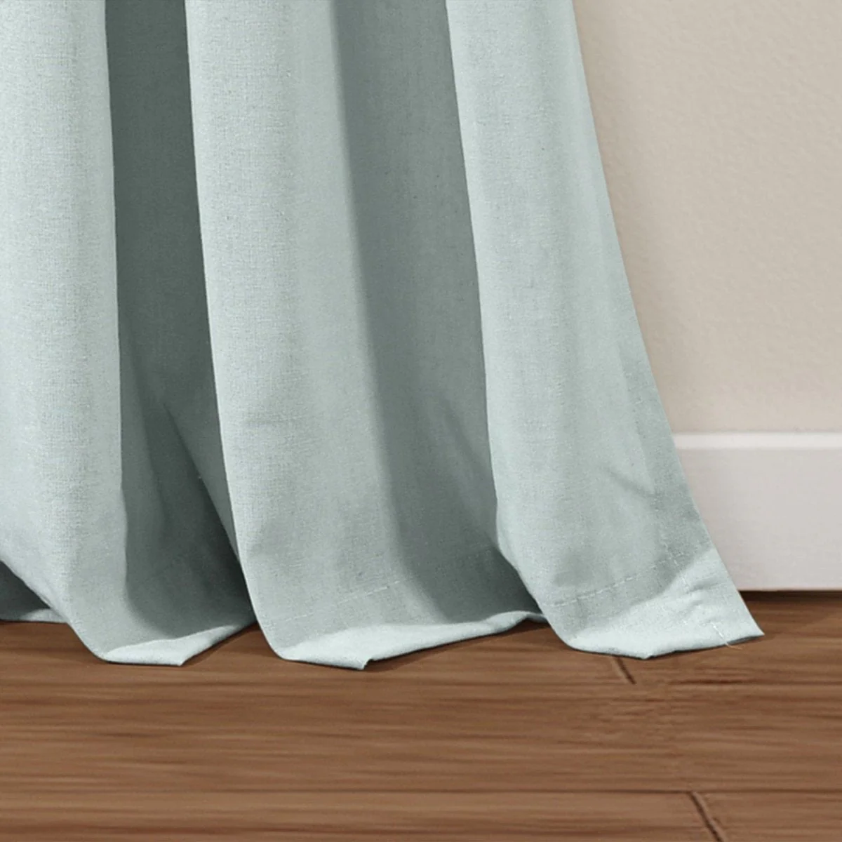 Linen Button Pinched Pleat Window Curtain Panel - Image 15