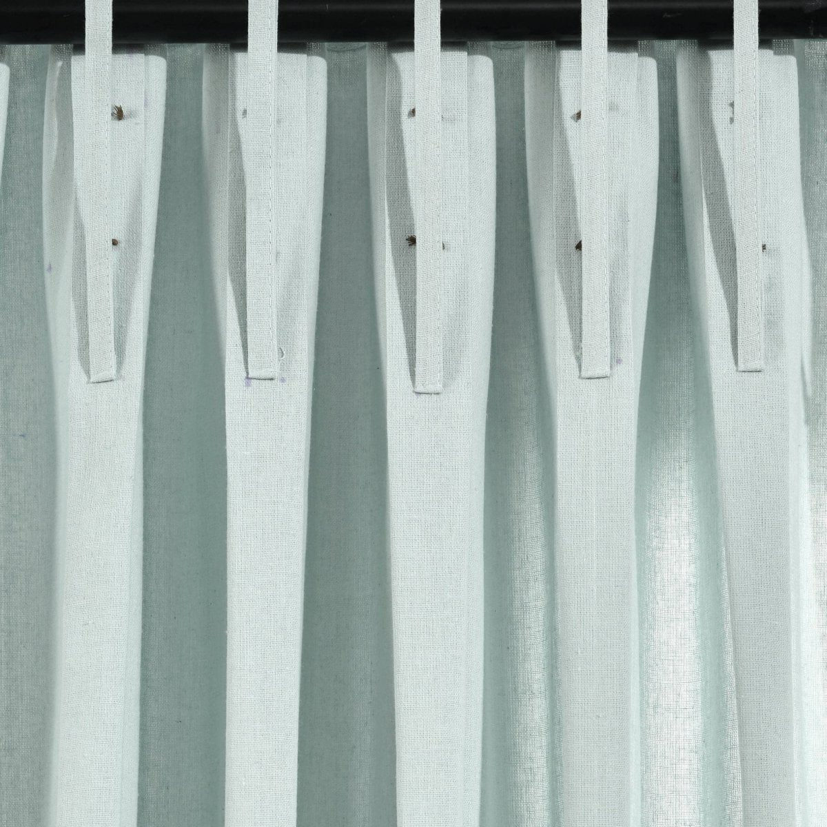 Linen Button Pinched Pleat Window Curtain Panel - Image 16