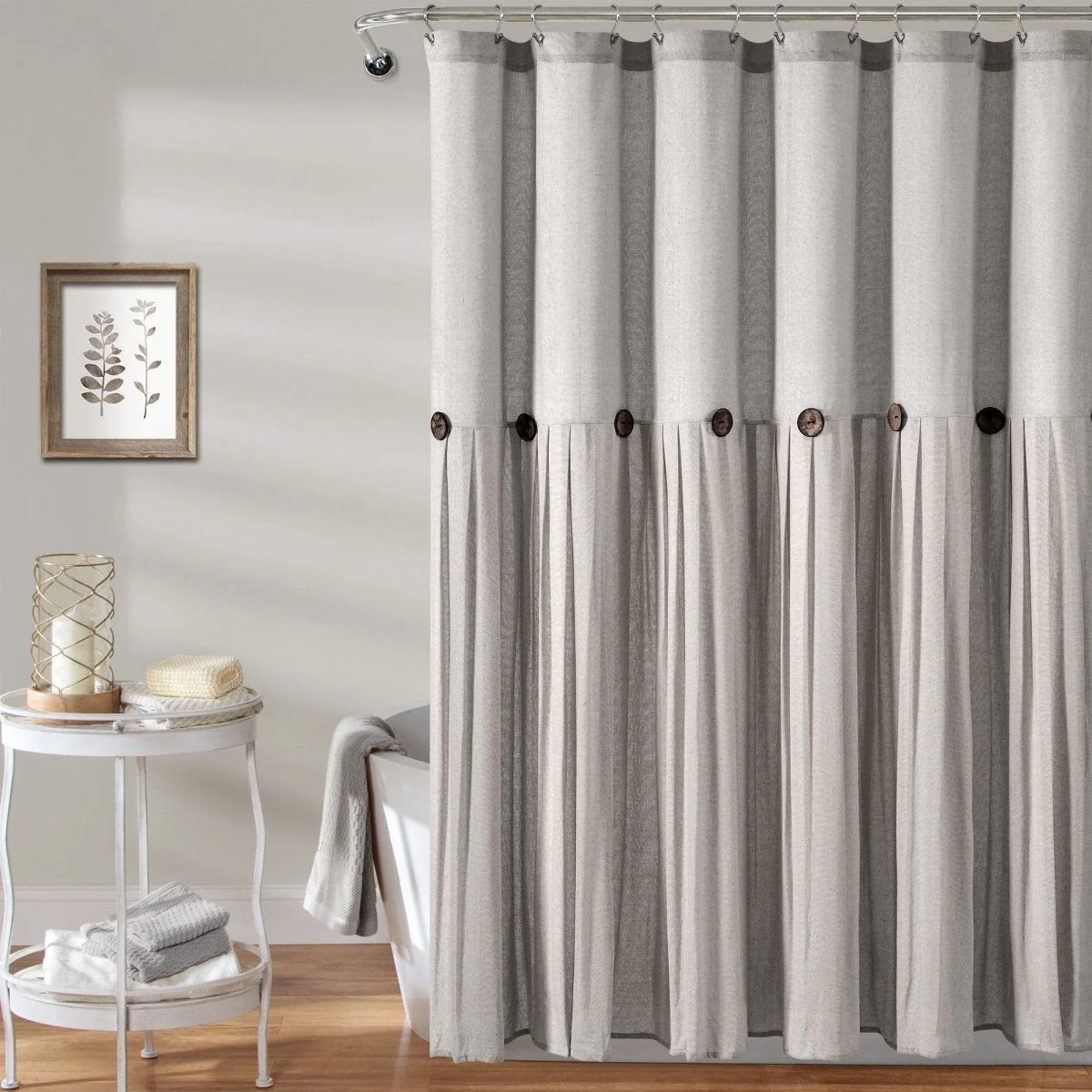 Linen Button Shower Curtain - Image 11