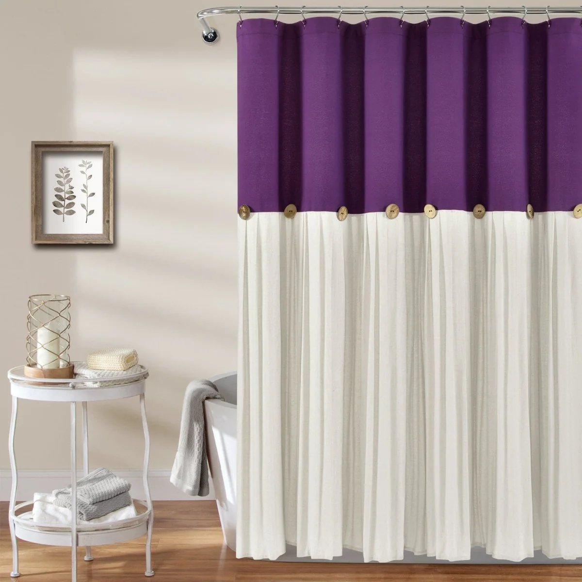 Linen Button Shower Curtain - Image 12