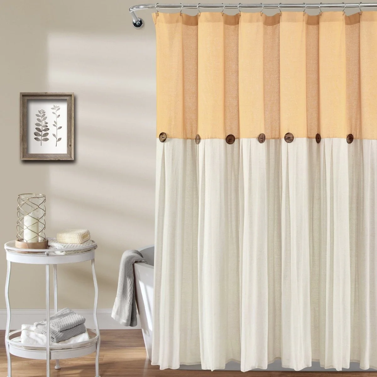 Linen Button Shower Curtain - Image 13