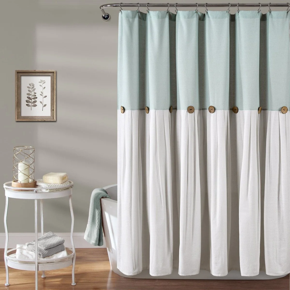 Linen Button Shower Curtain - Image 8