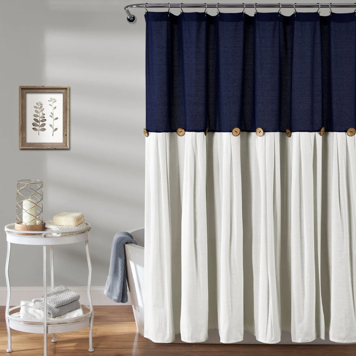 Linen Button Shower Curtain - Image 9