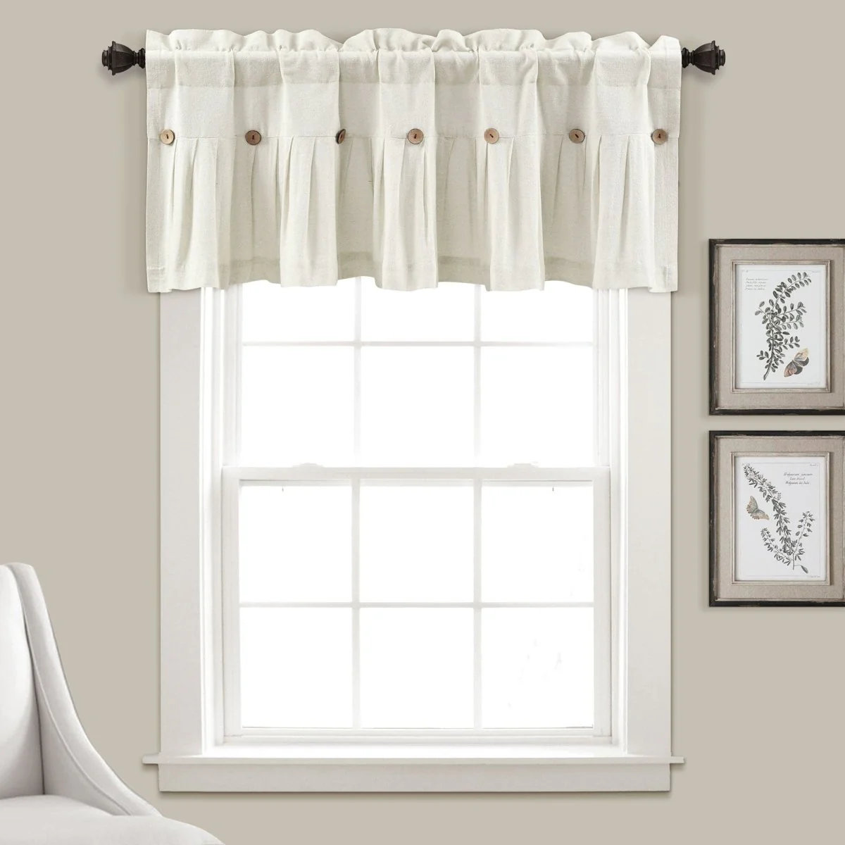 Linen Button Valance - Image 2