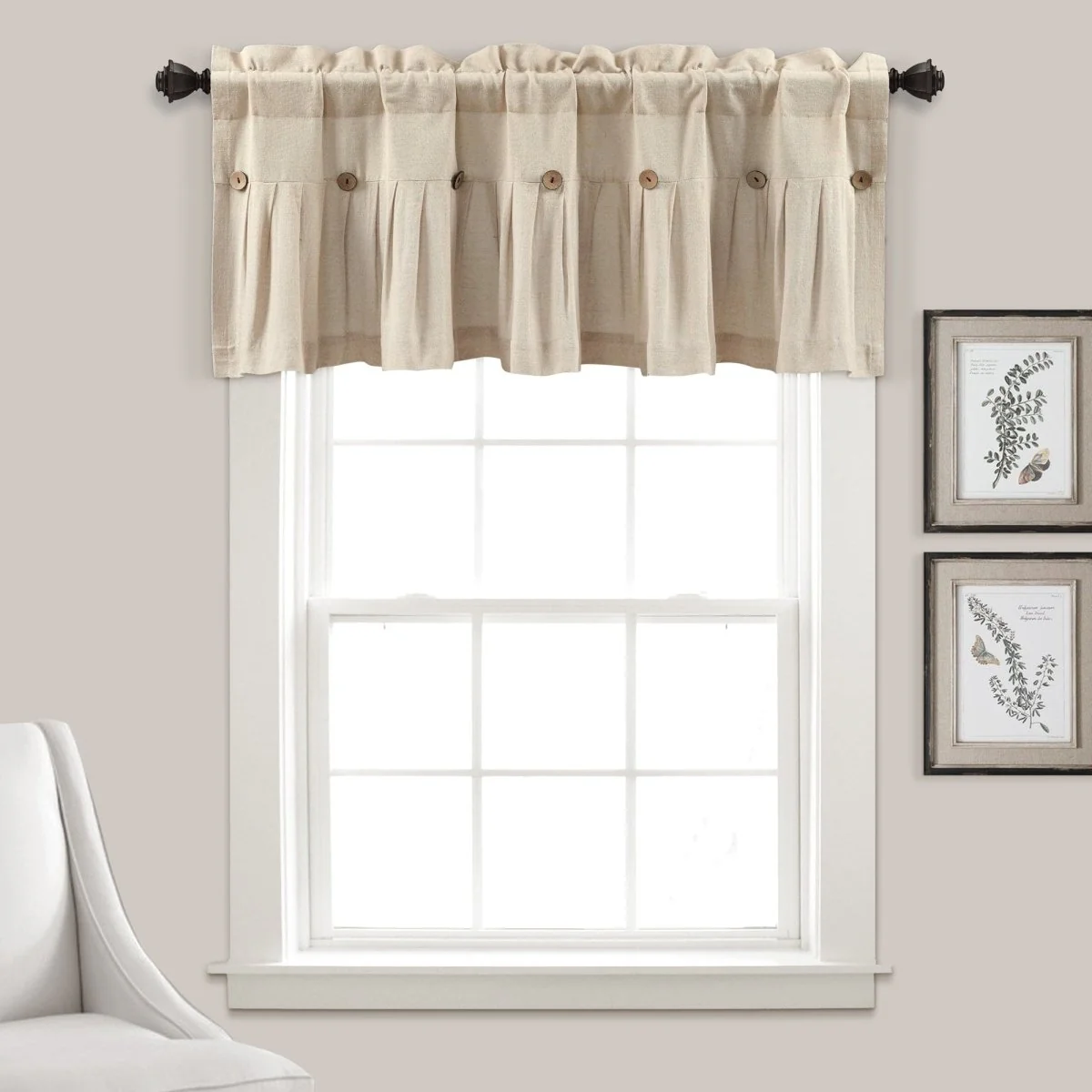 Linen Button Valance - Image 5