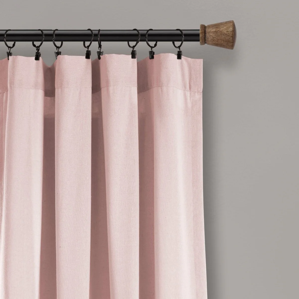 Linen Button Window Curtain Panel - Image 14