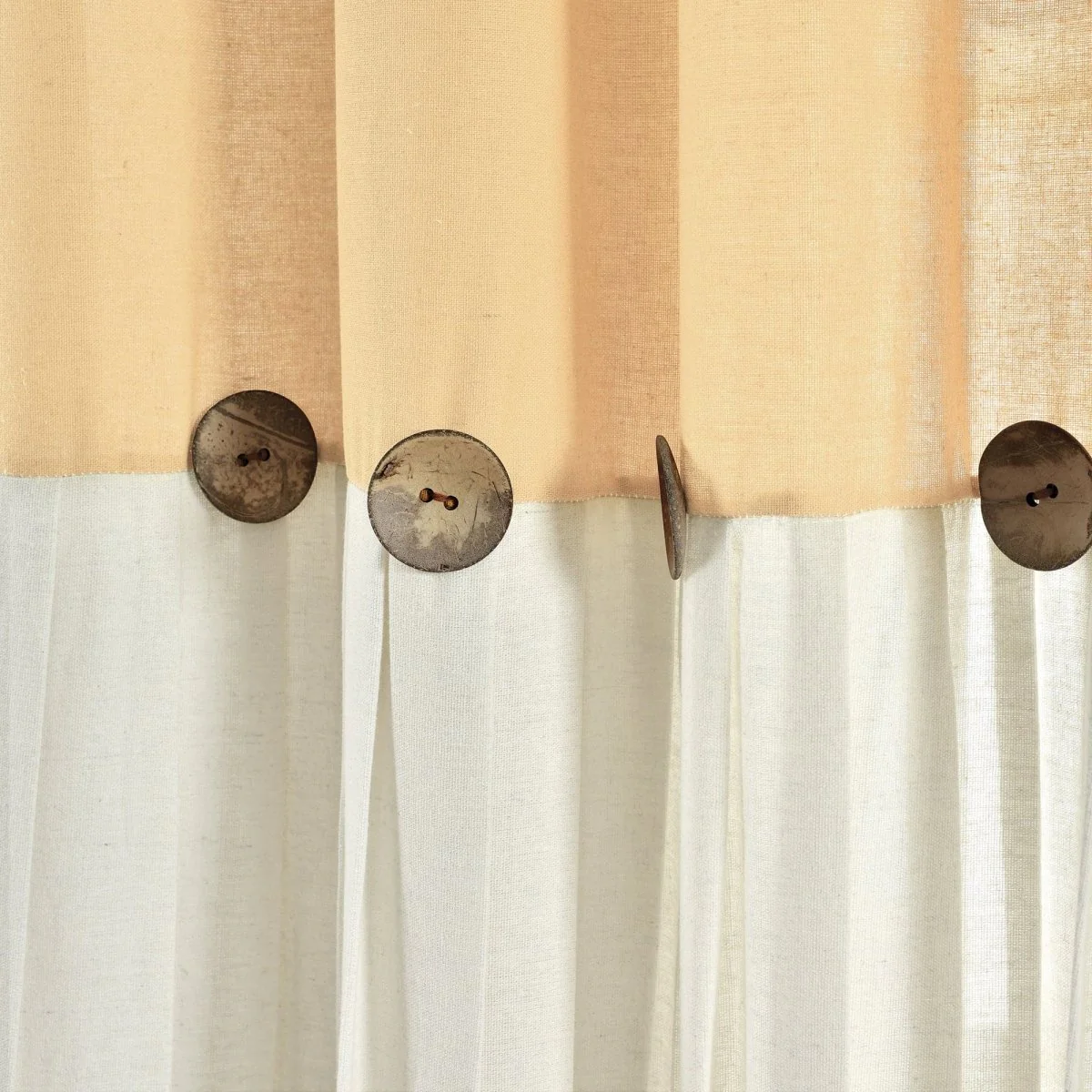 Linen Button Window Curtain Panel - Image 30