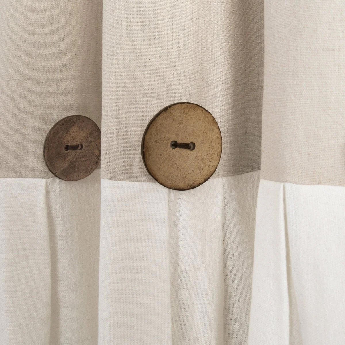 Linen Button Window Curtain Panel - Image 34