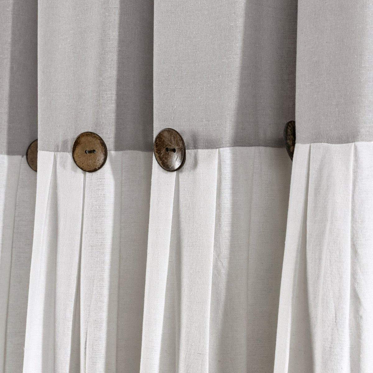Linen Button Window Curtain Panel - Image 35