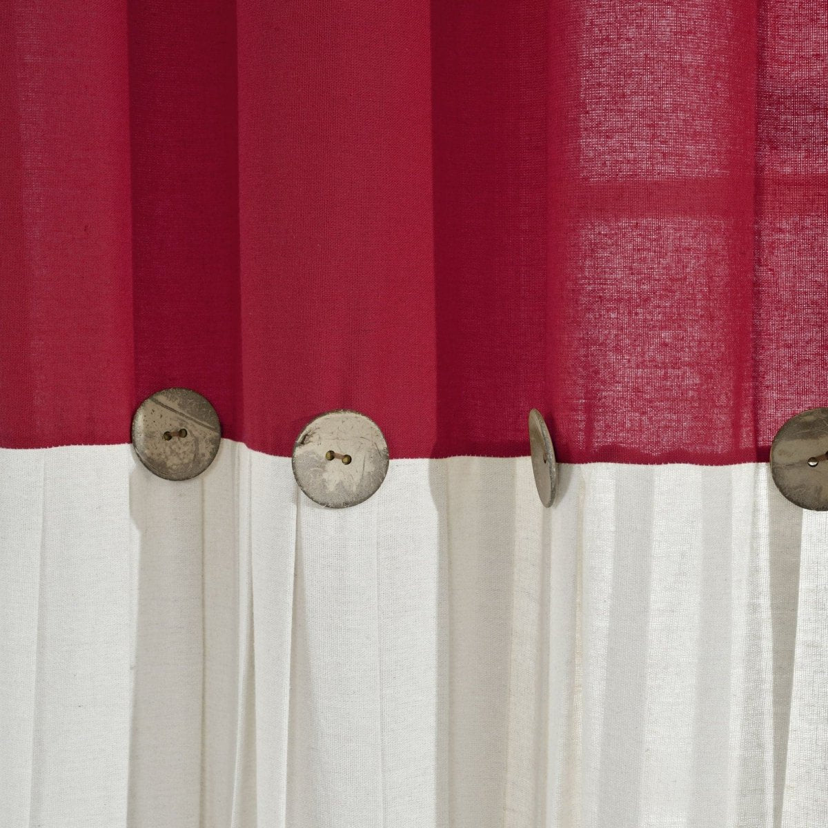 Linen Button Window Curtain Panel - Image 37