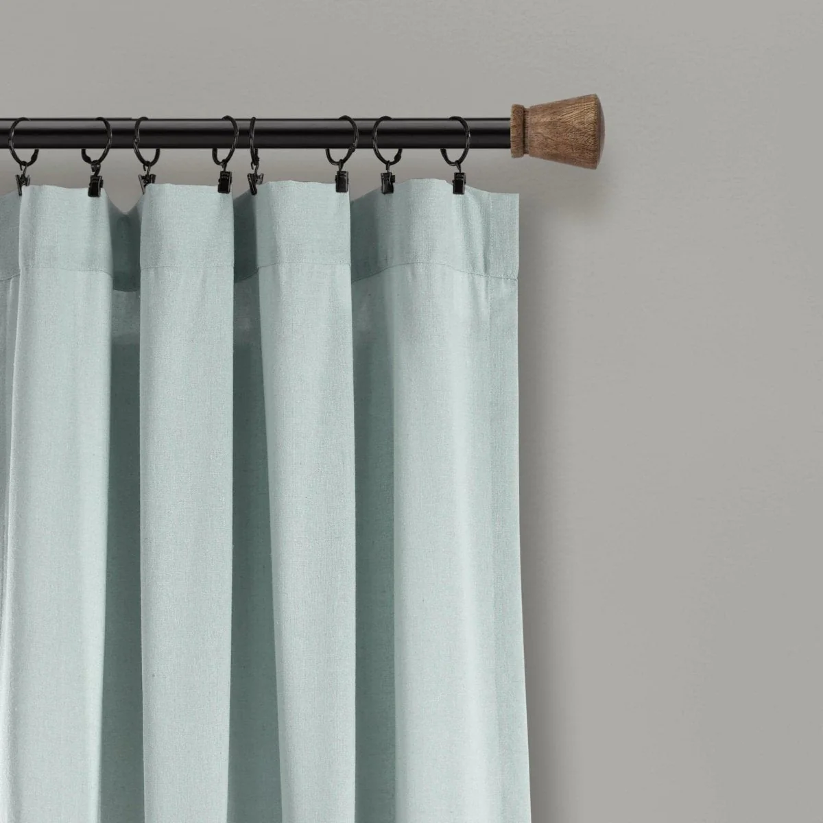 Linen Button Window Curtain Panel - Image 44