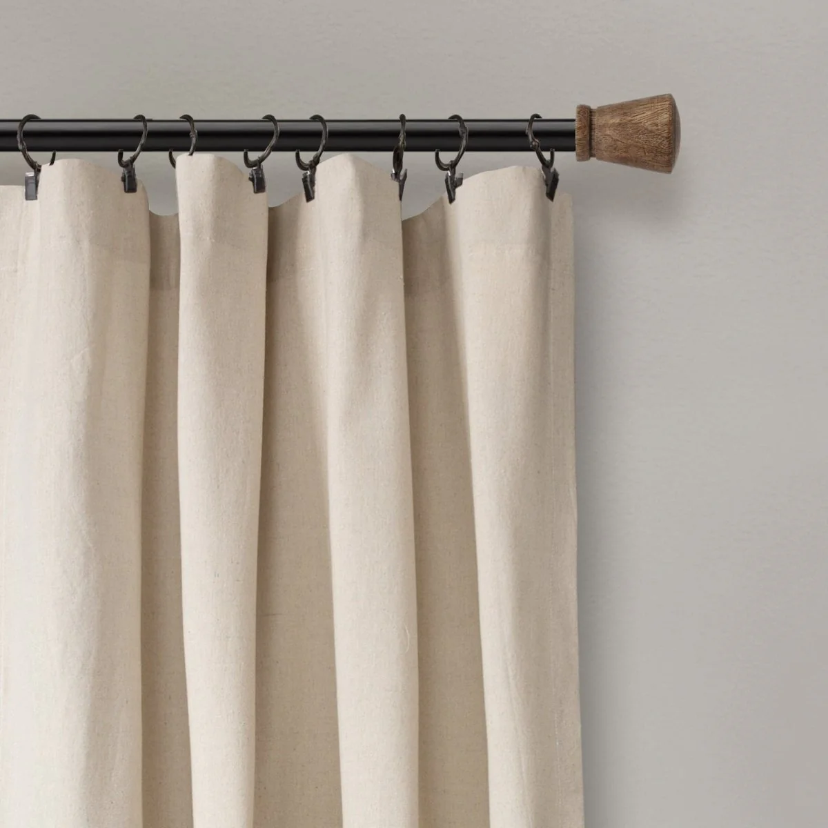 Linen Button Window Curtain Panel - Image 45