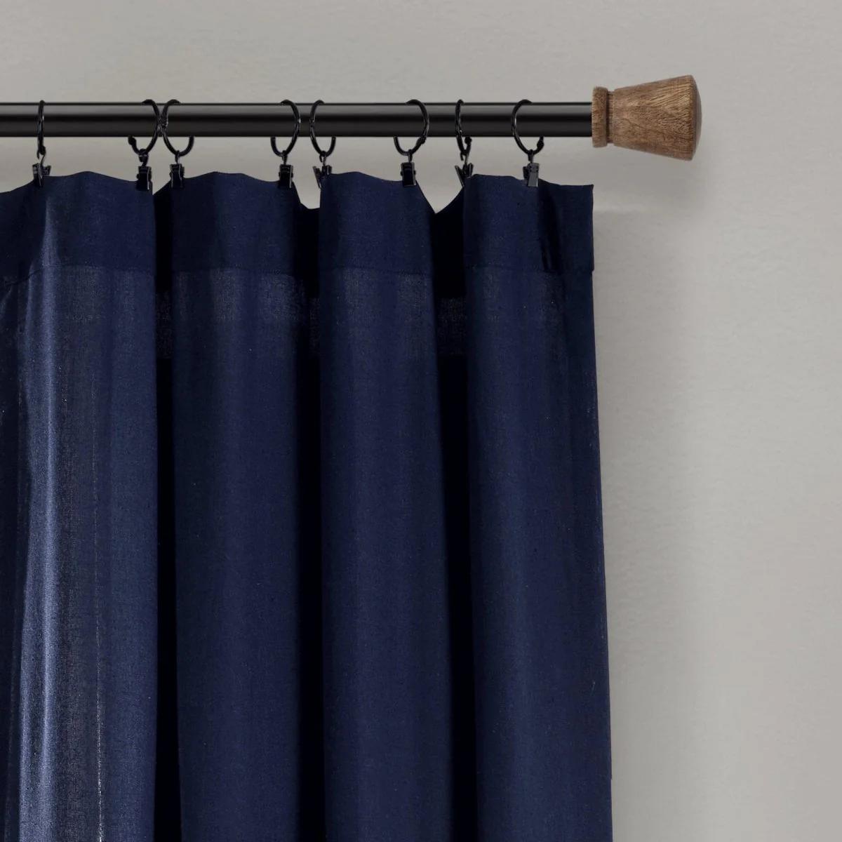 Linen Button Window Curtain Panel - Image 50
