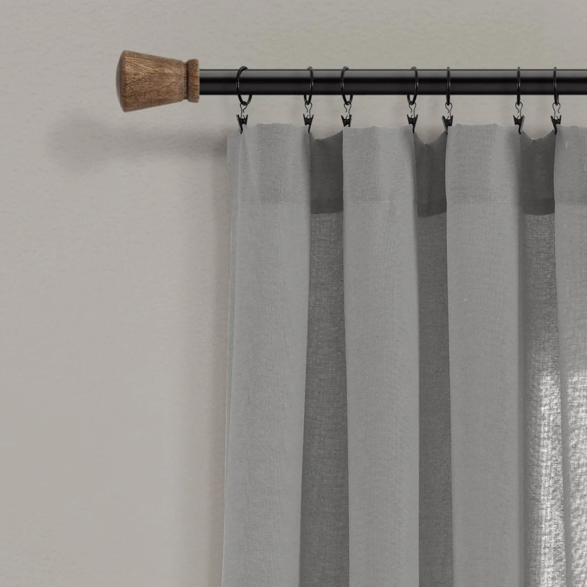 Linen Button Window Curtain Panel - Image 54