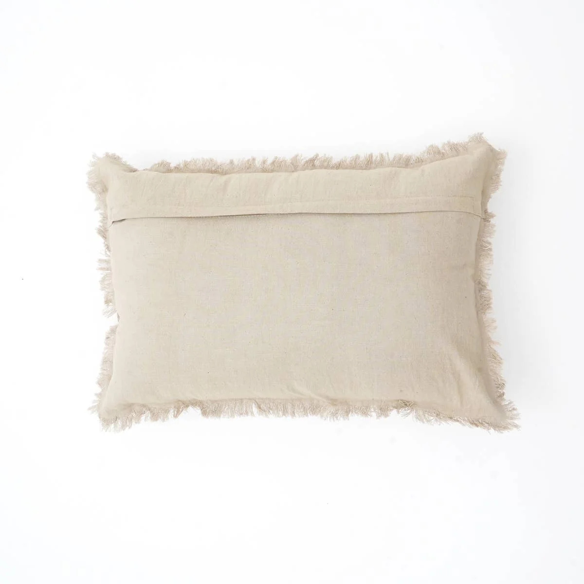 Linen Printed Lumber Throw Pillow 16x24 Brown & Green - Image 5