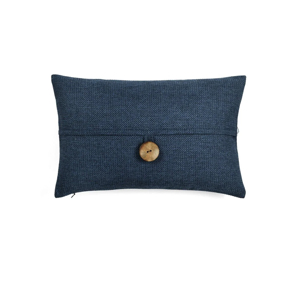 Linen Texture Woven Button Decorative Pillow Cover - Image 10