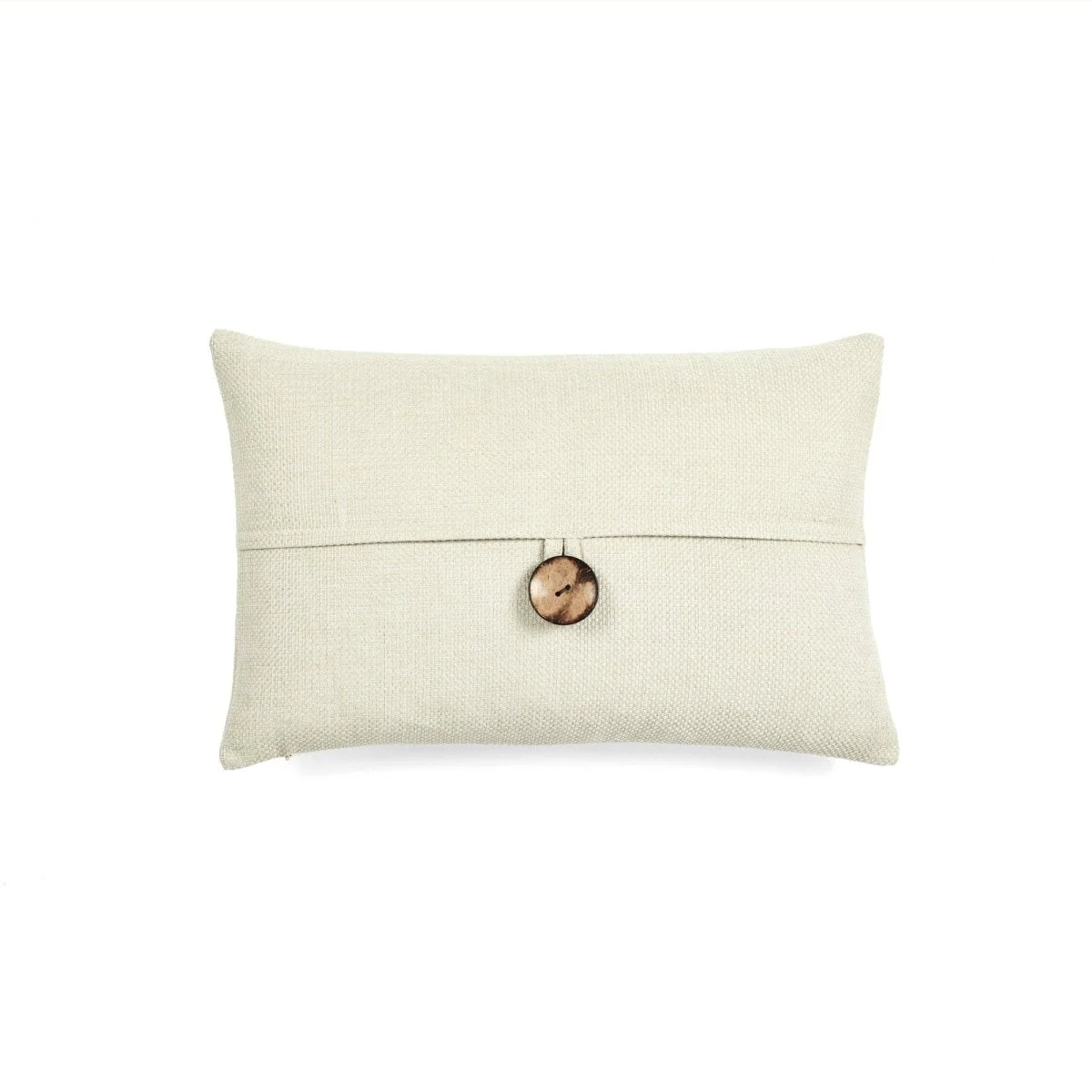 Linen Texture Woven Button Decorative Pillow Cover - Image 12