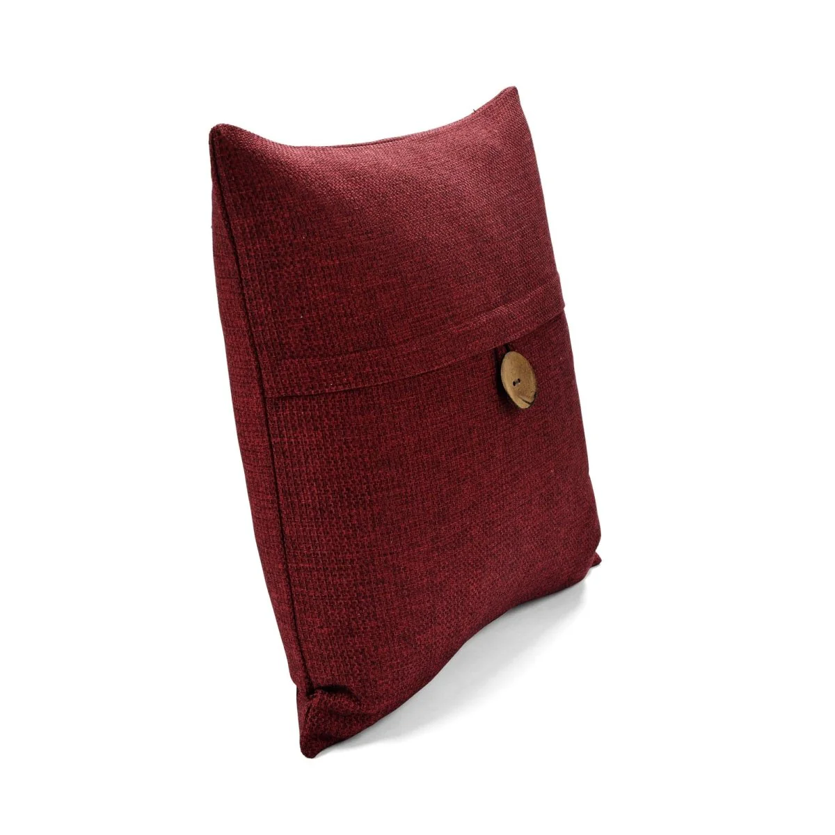 Linen Texture Woven Button Decorative Pillow Cover - Image 27
