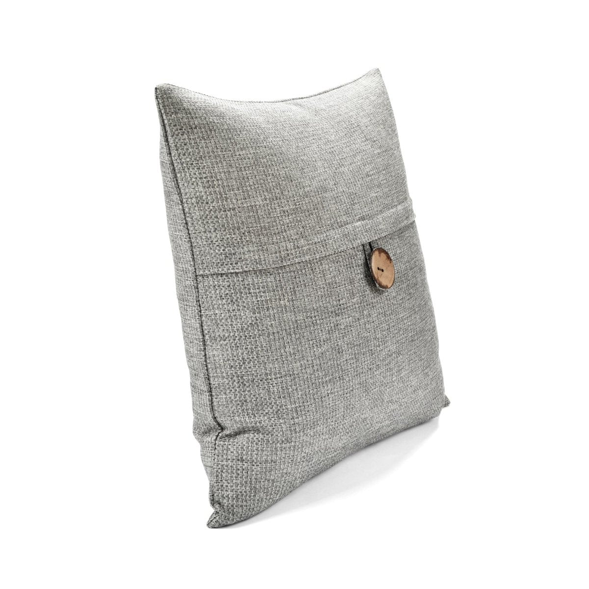 Linen Texture Woven Button Decorative Pillow Cover - Image 30