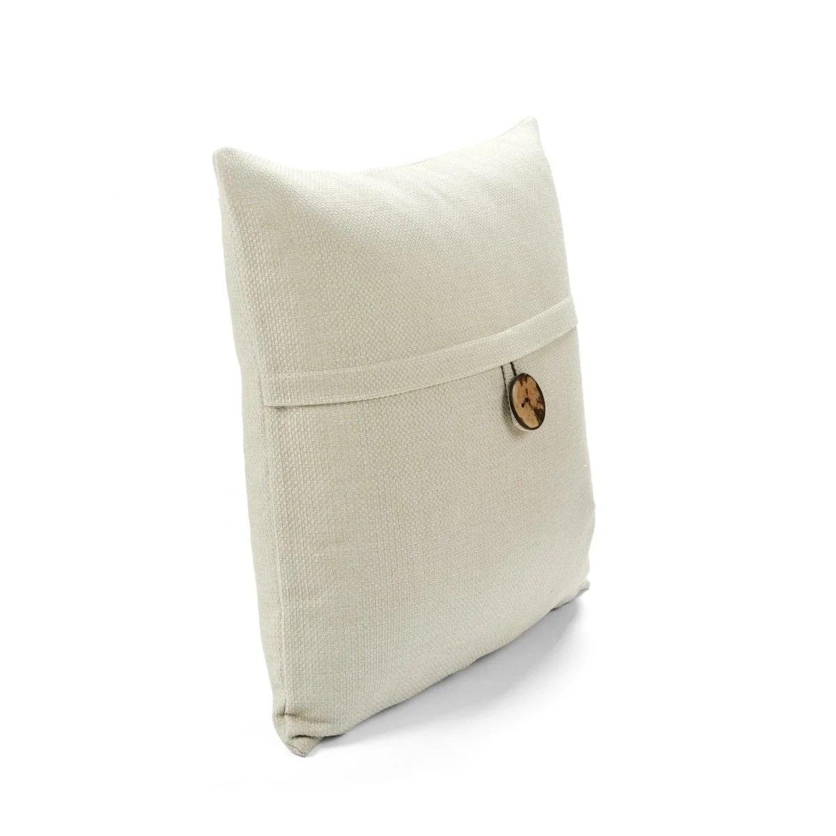 Linen Texture Woven Button Decorative Pillow Cover - Image 31