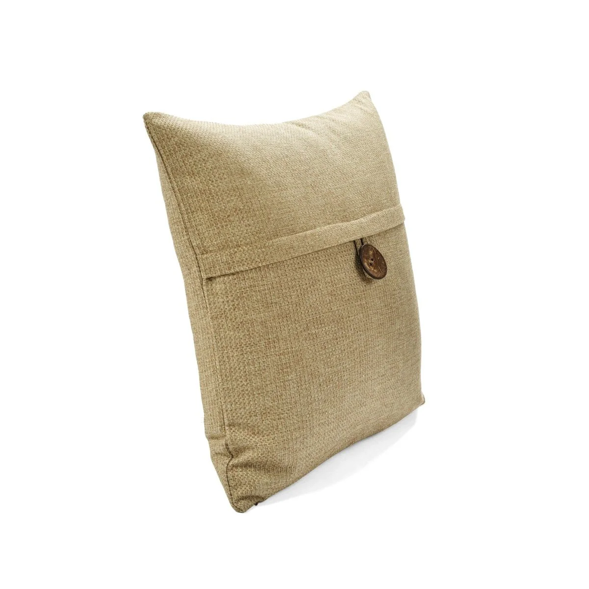 Linen Texture Woven Button Decorative Pillow Cover - Image 32